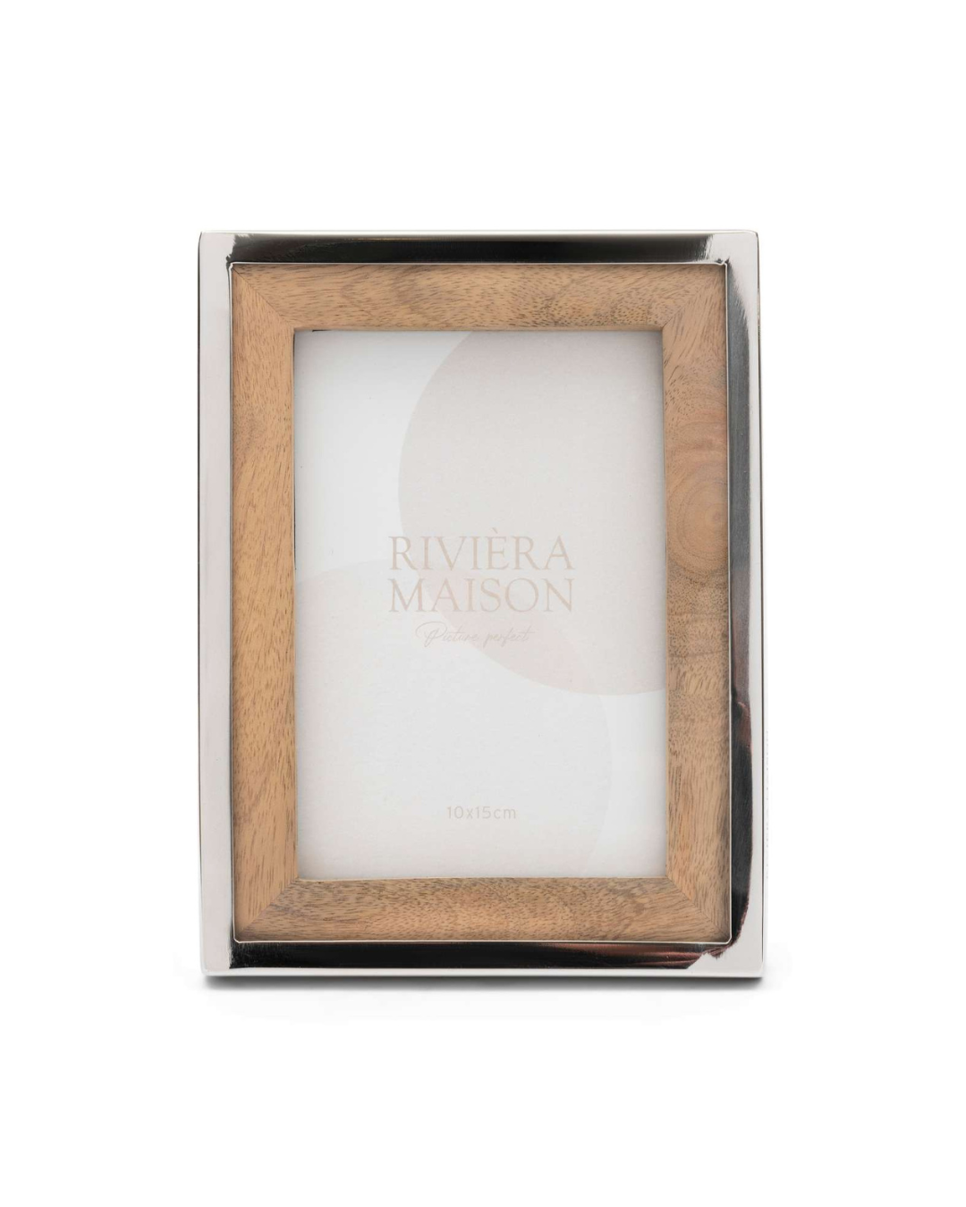 RM Wood Structure Bilderrahmen mit Mangoholz von Rivièra Maison vor weißem Hintergrund.