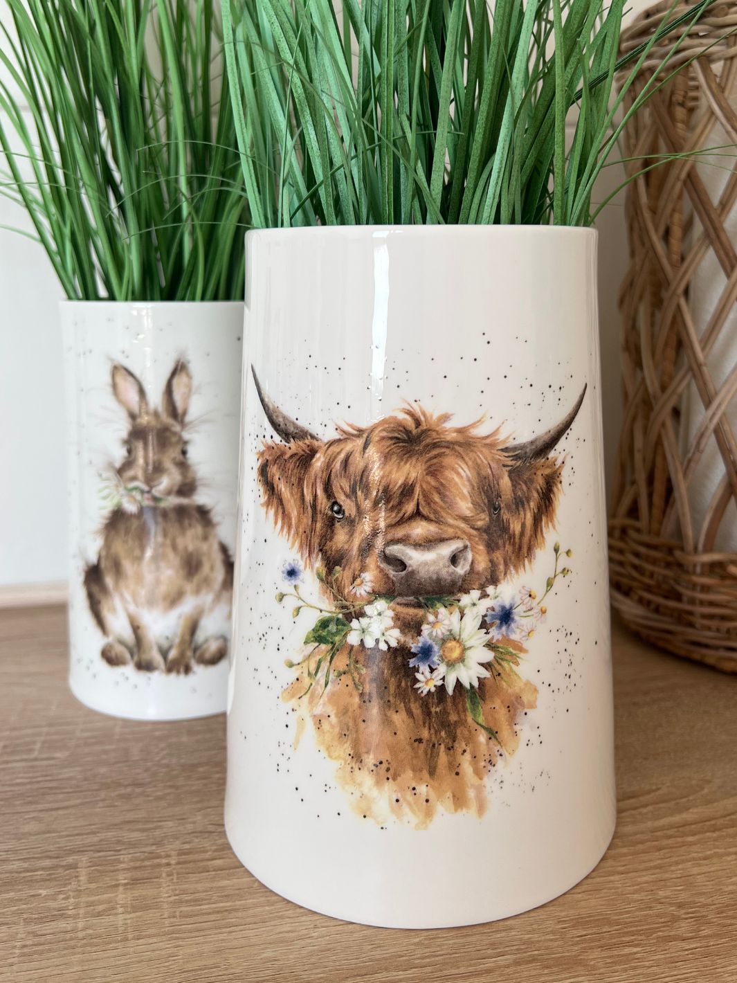 Highlandrind Blumenvase von Wrendale Designs