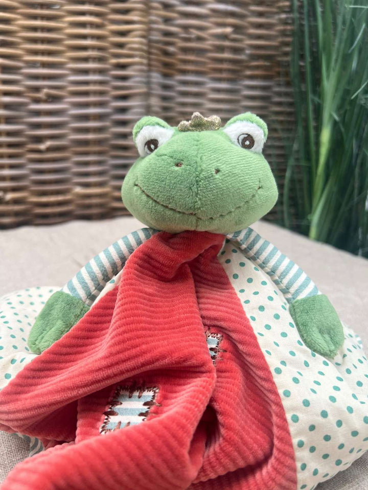 Bukowski Schnuffeltuch als Froschprinz in der Farbe Türkis