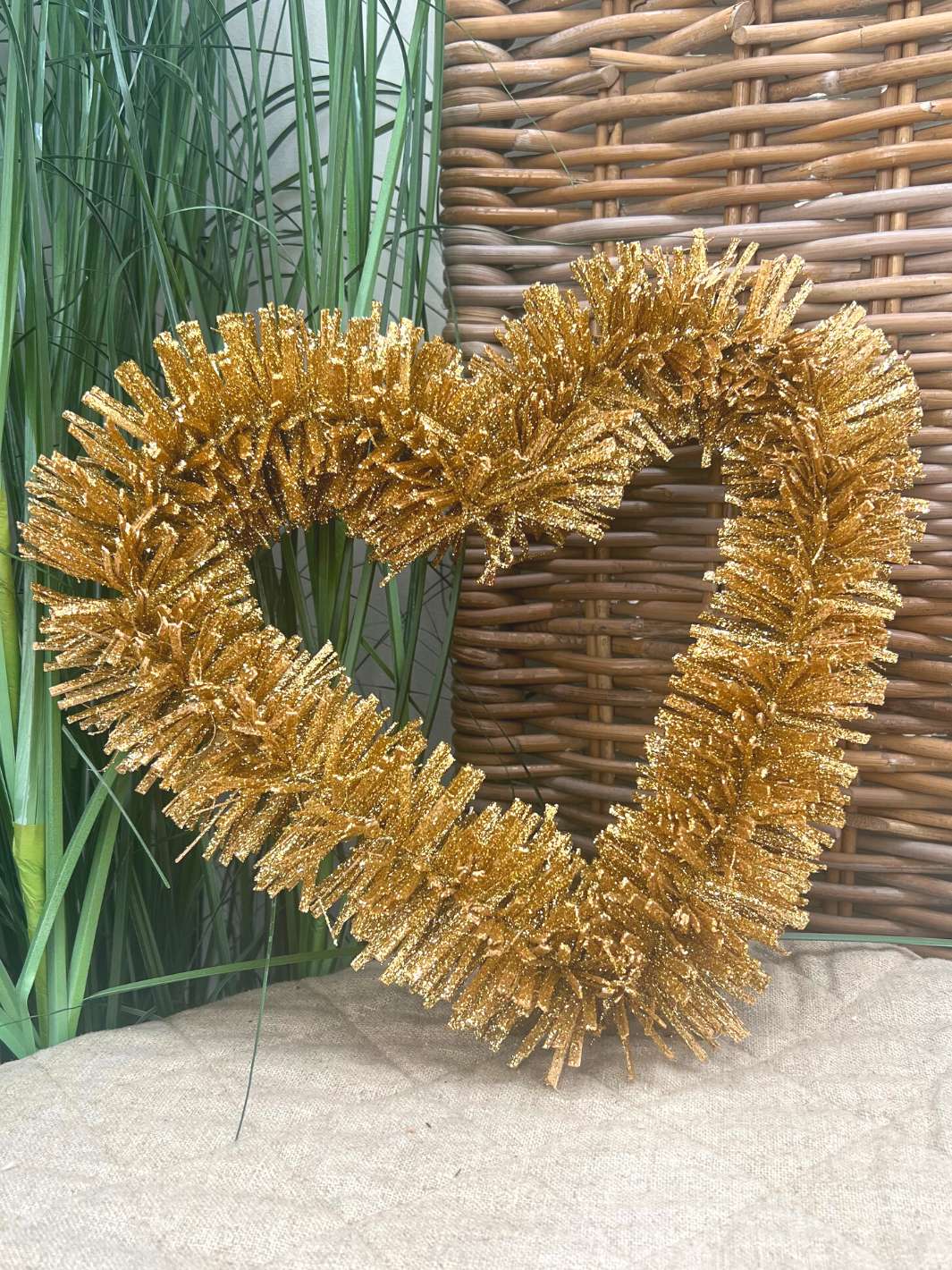 Türkranz Central Park Heart Wreath in der Farbe gold von Rivièra Maison