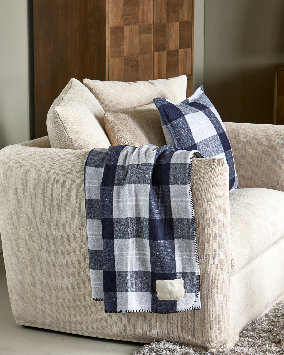 Flanel Checks Decke von Rivièra Maison