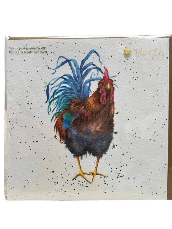 Grußkarte Hahn von Wrendale Designs