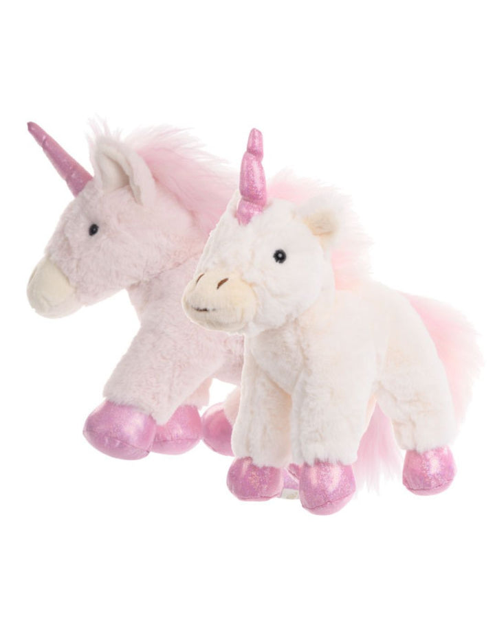 Kuscheltier Einhörner Twinkle in weiß und Sparkle in rosa von Bukowski aus Schweden.