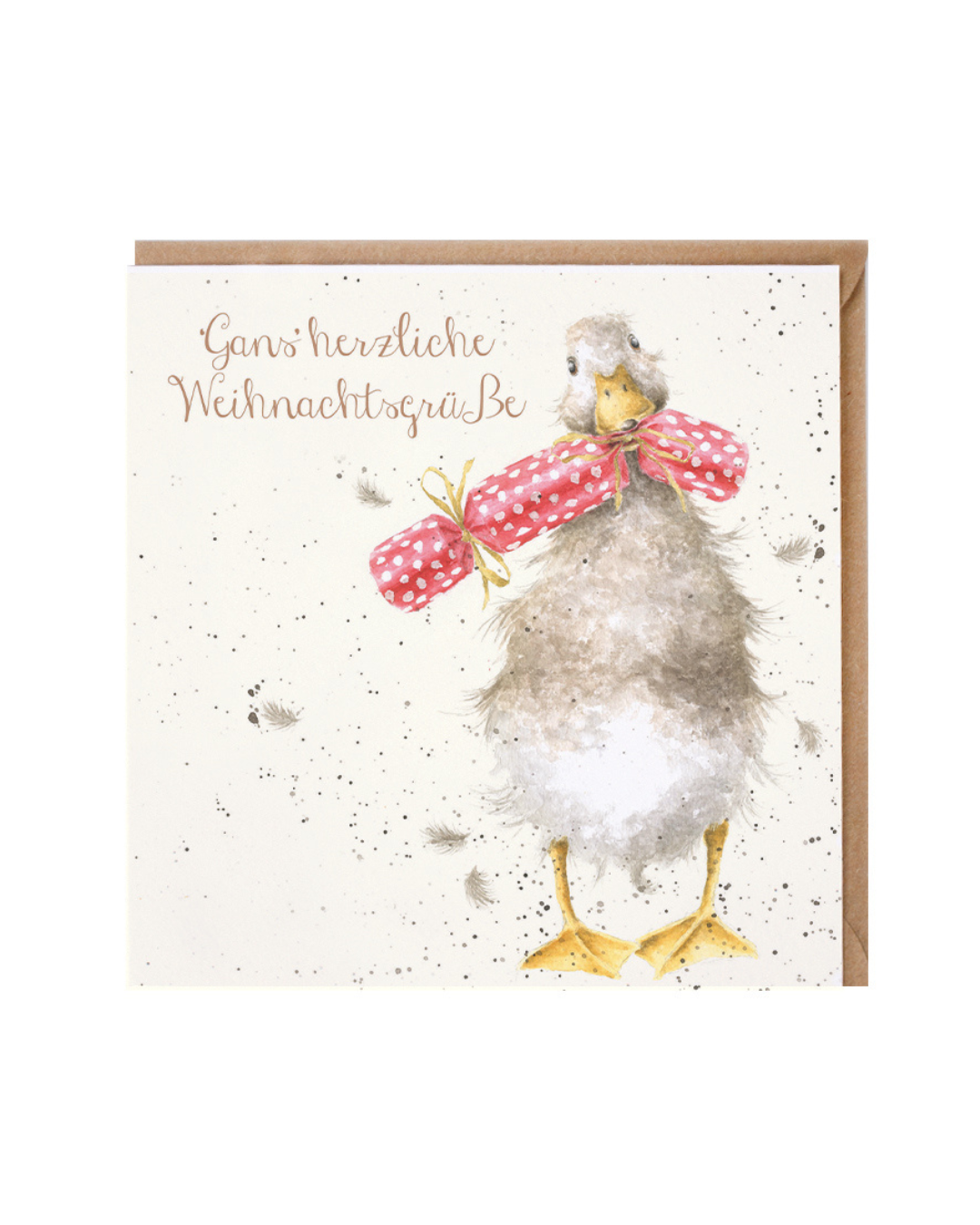 Weihnachtliche Enten Doppelkarte von Wrendale Designs