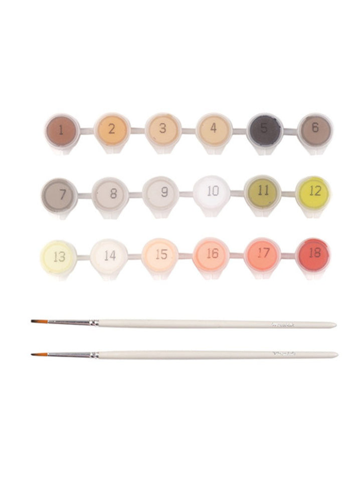 Farbspektrum Malen nach Zahlen Hund von Wrendale Designs