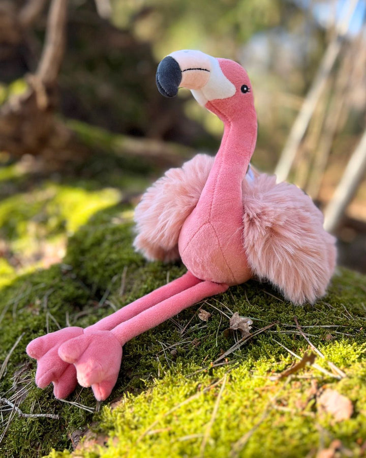 Flamingo Kuscheltier namens Phoebe in pink von Bukowski Design.