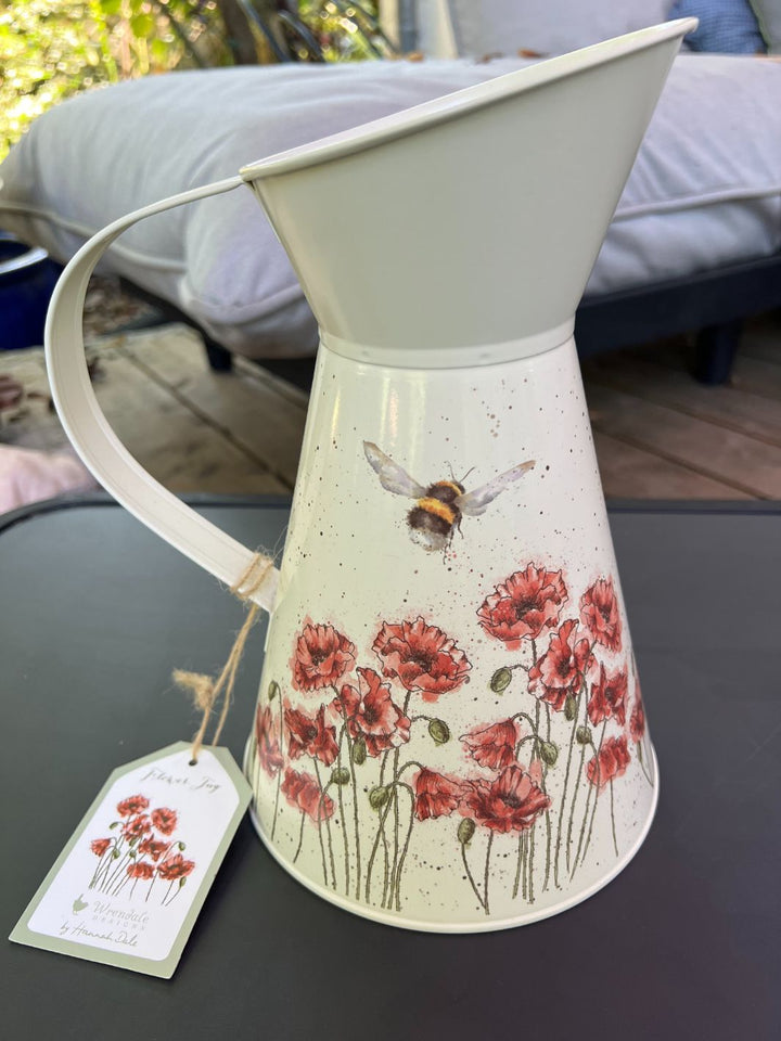 Mohnblumen Blumenvase von Wrendale Designs