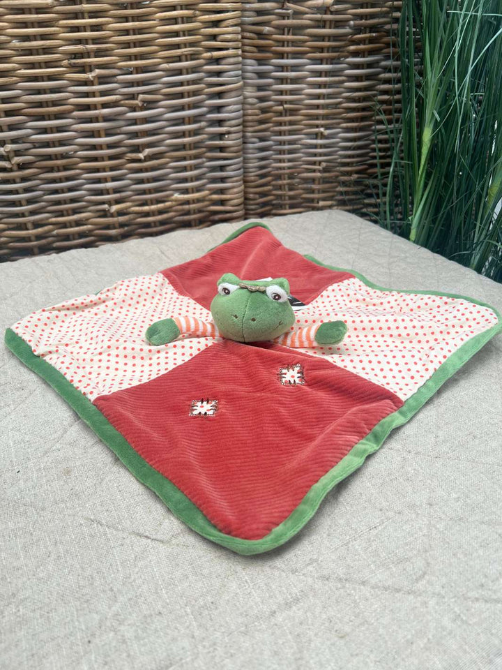 Froschprinz Schnuffeltuch in der Farbe Orange von Bukowski