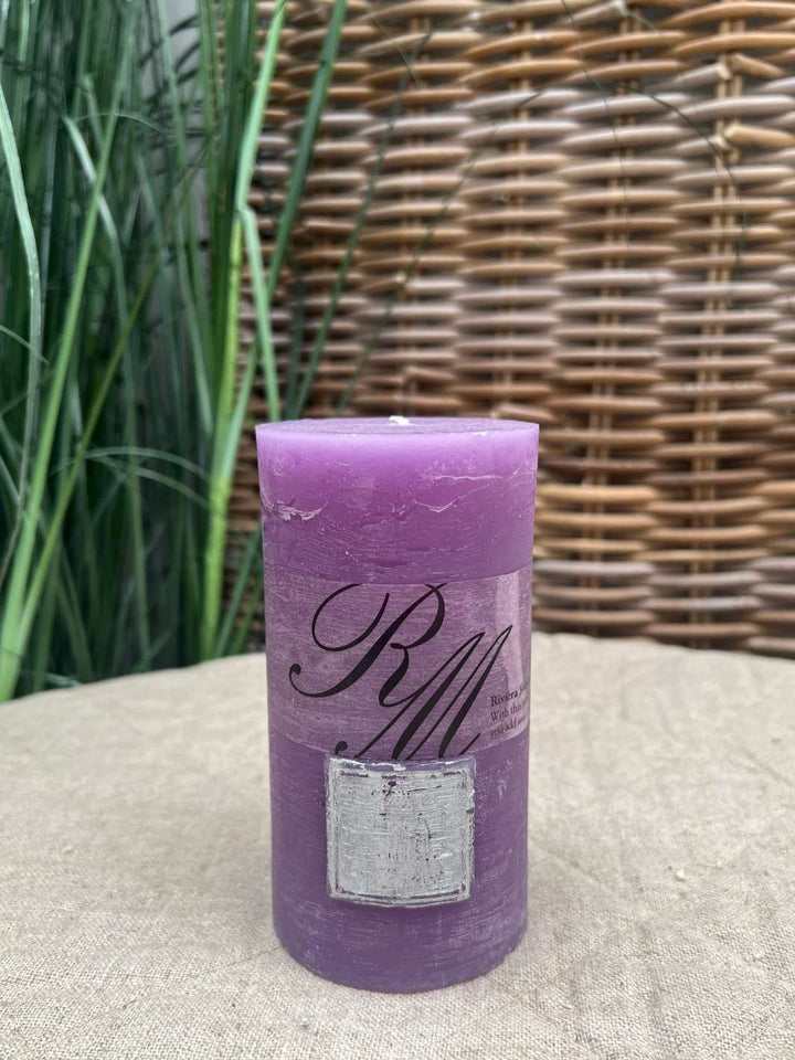 Lila Kerze in klein von Rivièra Maison