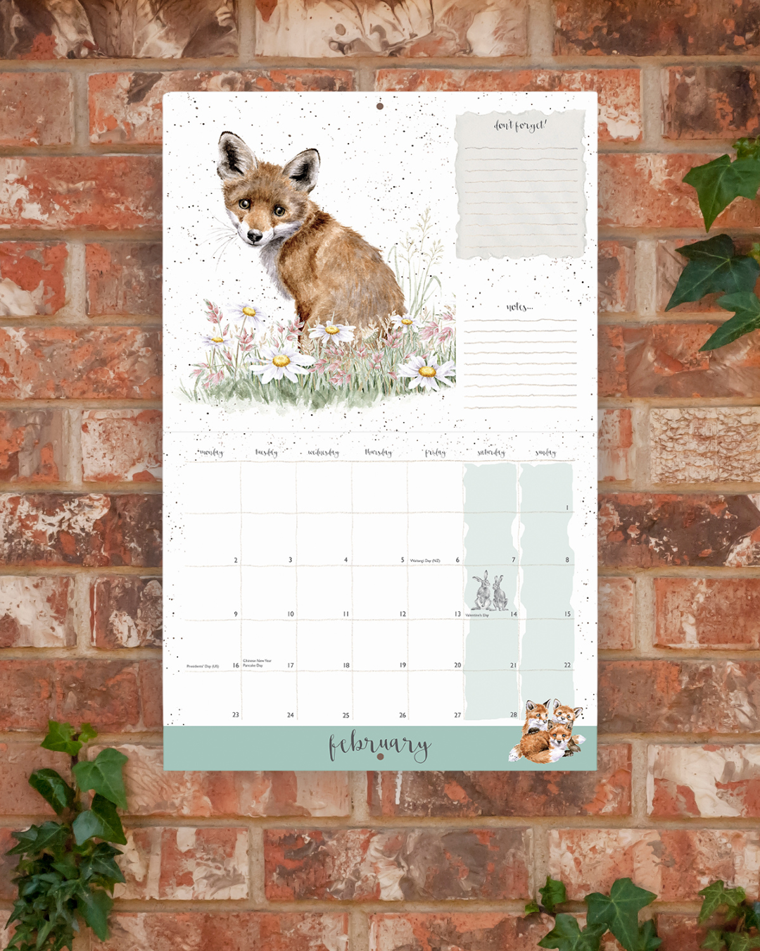 Landleben Wandkalender 2026 von Wrendale Designs