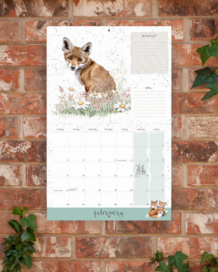 Landleben Wandkalender 2026 von Wrendale Designs