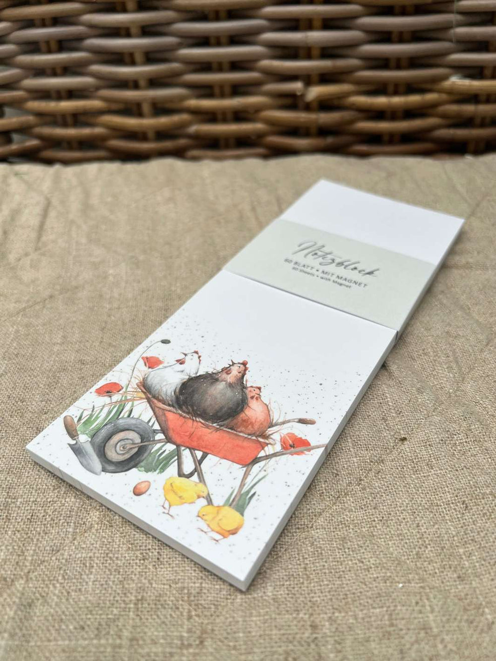 Notizblock vom Grätz Verlag aus der Hühnerbande Serie