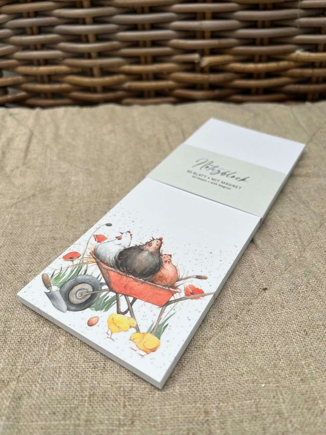 Notizblock vom Grätz Verlag aus der Hühnerbande Serie