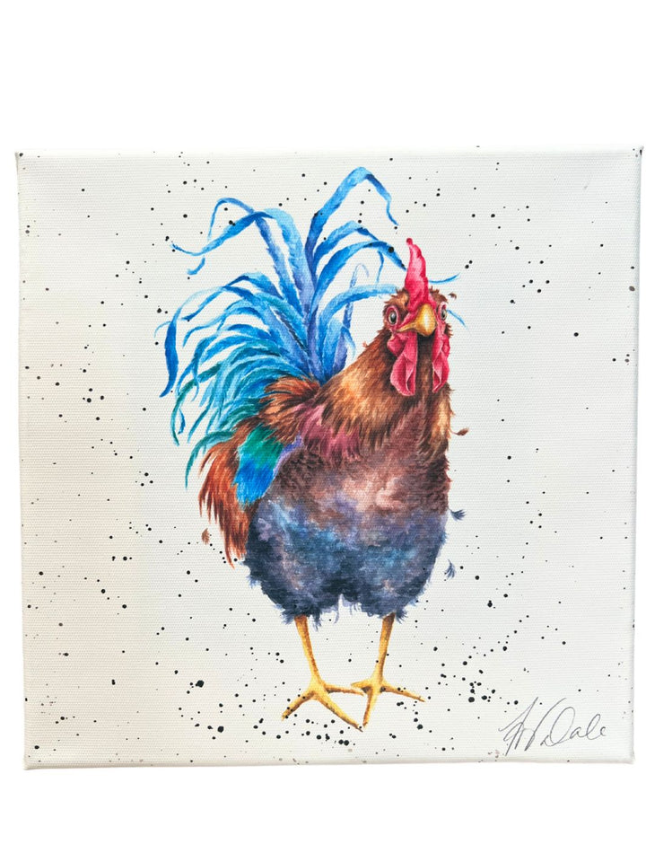 Hahn auf Leinwand Wrendale Designs