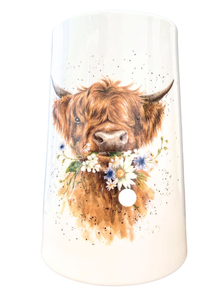 Highlandrind Blumenvase von Wrendale Designs