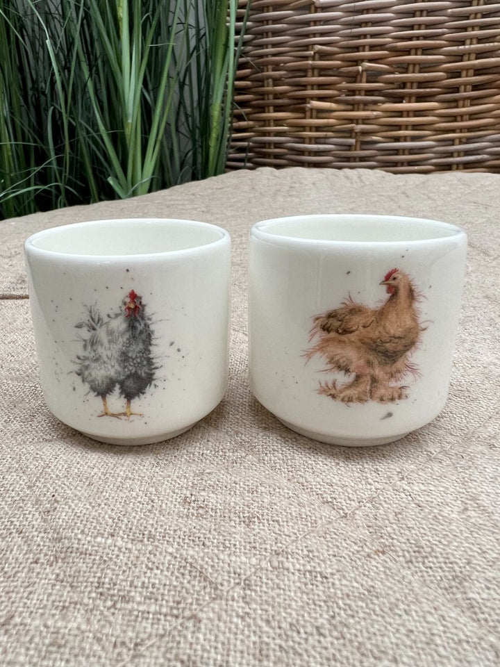 Hühner Eierbecher-Set von Wrendale Designs