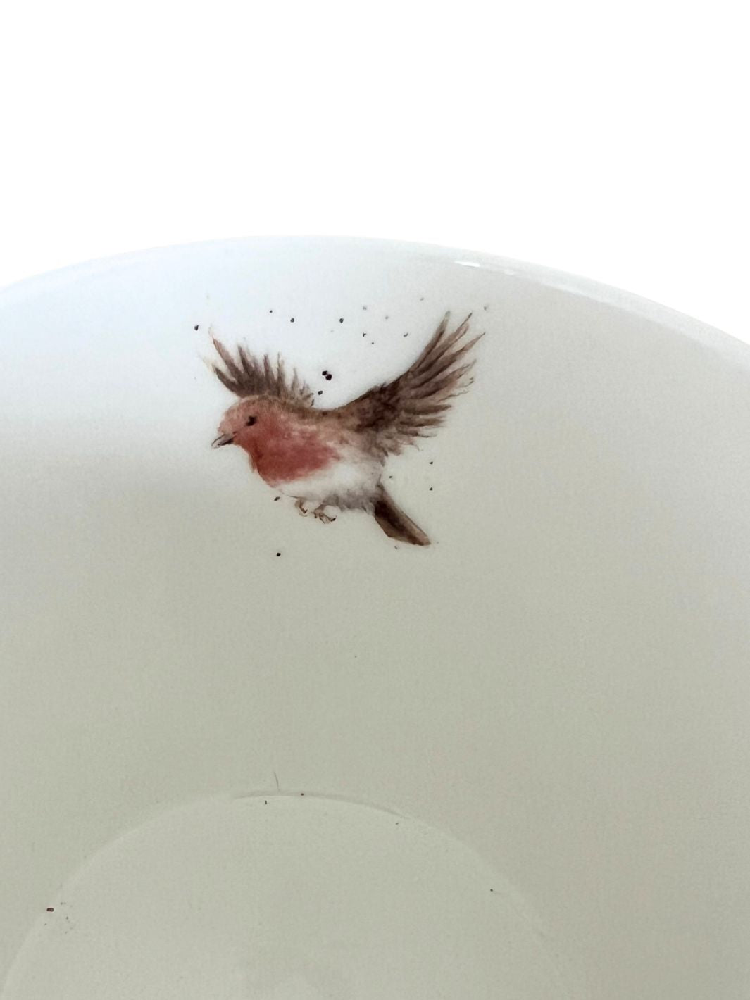 Innenansicht Tasse Esel mit Rotkehlchen von Wrendale Designs