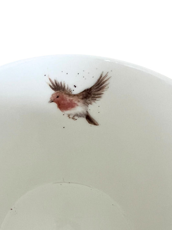 Innenansicht Tasse Esel mit Rotkehlchen von Wrendale Designs