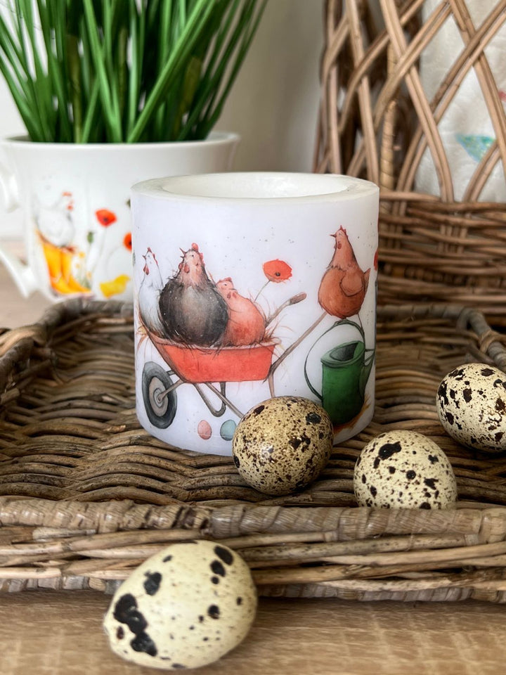 Kerze Hühnerbande vom Grätz Verlag