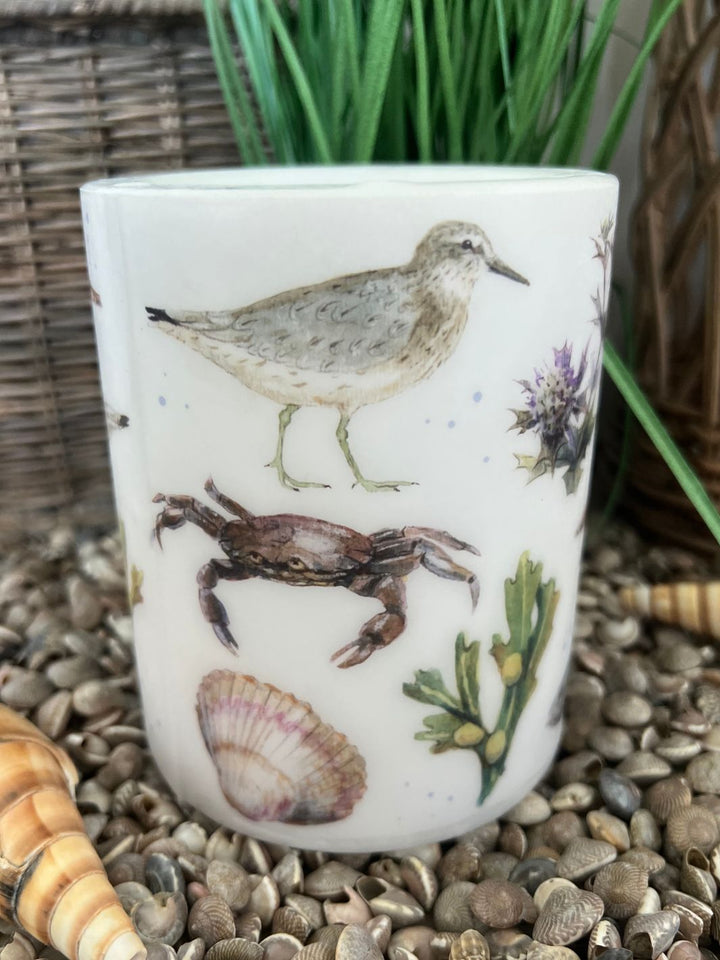 Kerze mit Meeresmotiven vom Grätz Verlag