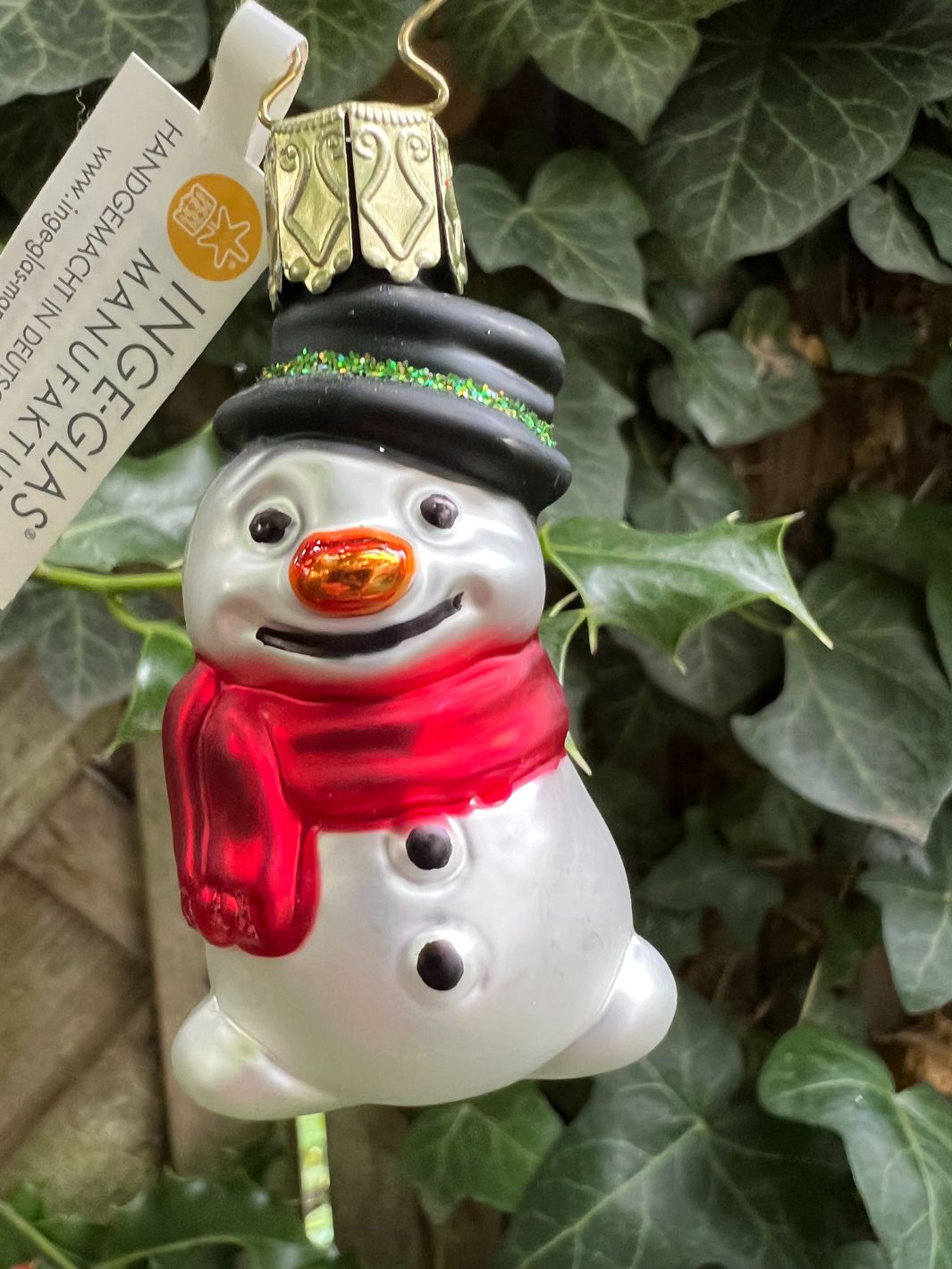 Schneemann Anhänger von Inge Glas