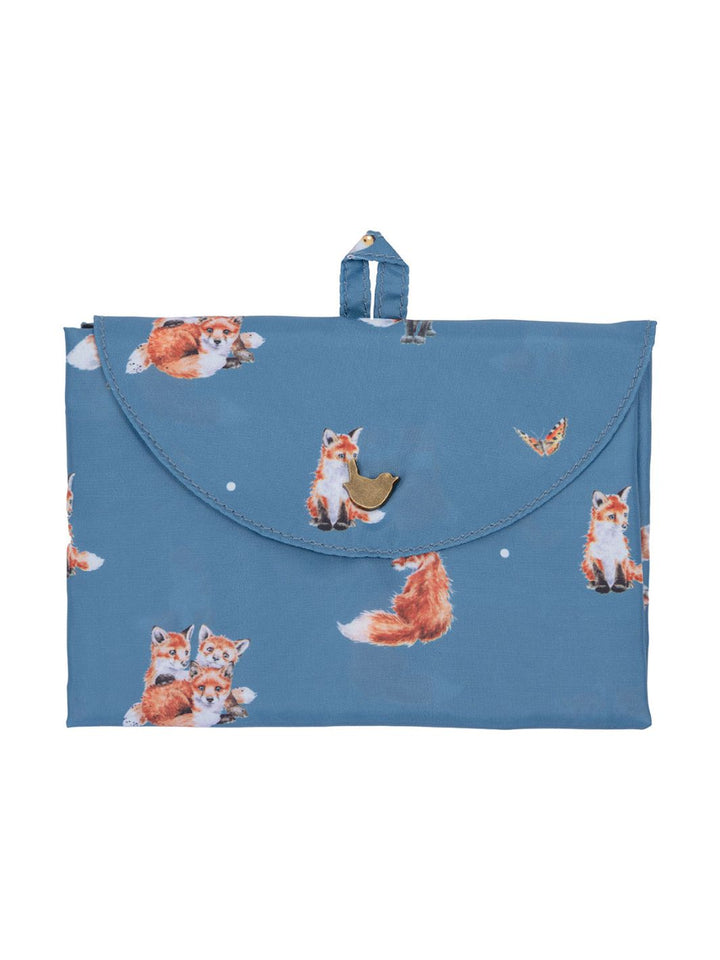 Kompakt gefaltete Fuchs Einkaufstasche von Wrendale Designs.