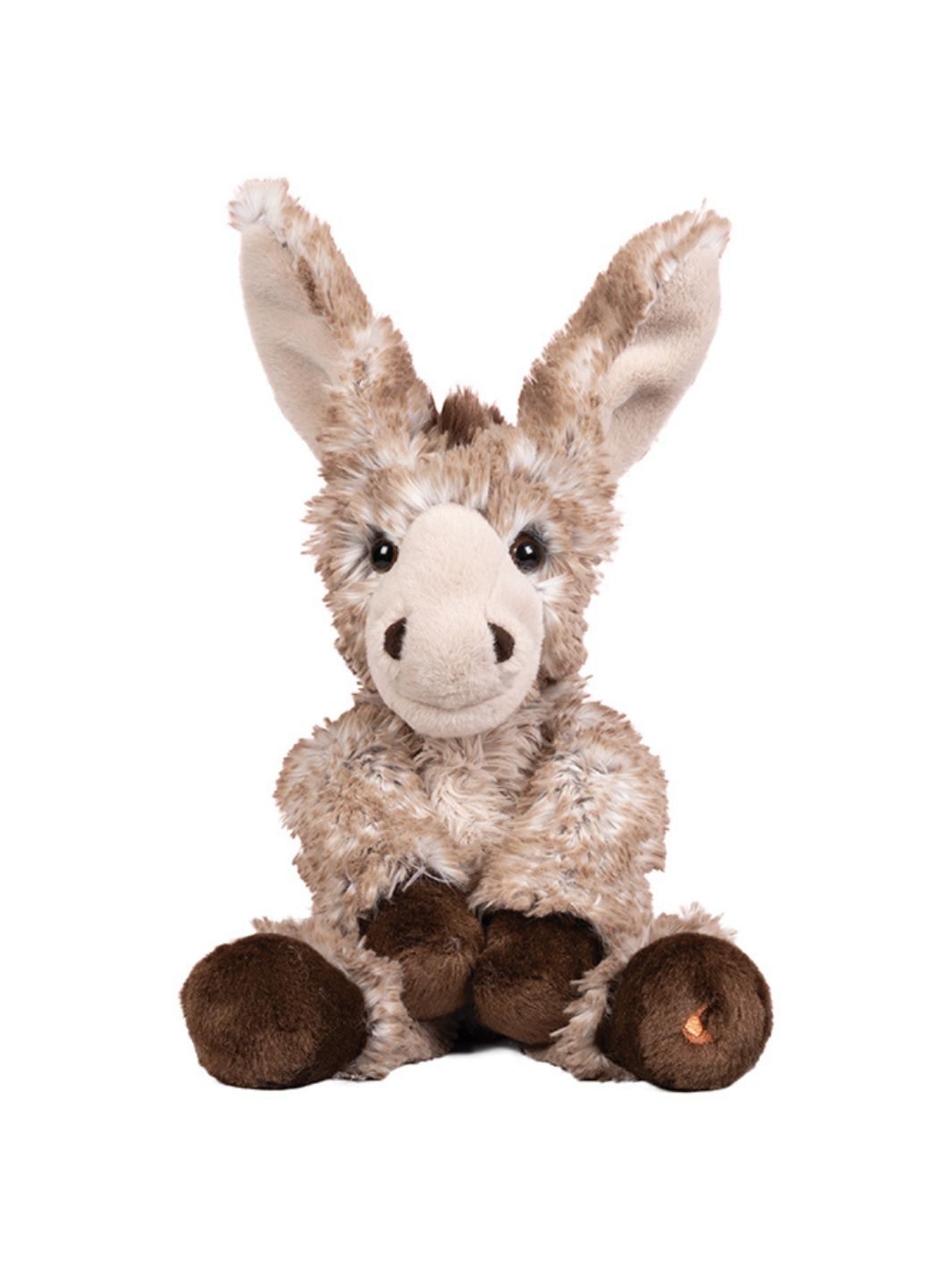 Kleiner Jack in der Größe M als graues Esel Kuscheltier von Wrendale Designs.