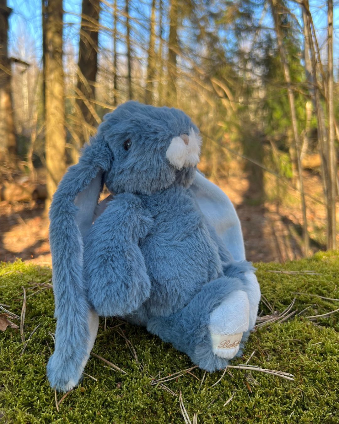 Hasen Kuscheltier Kanina in Fjord blau von Bukowski.