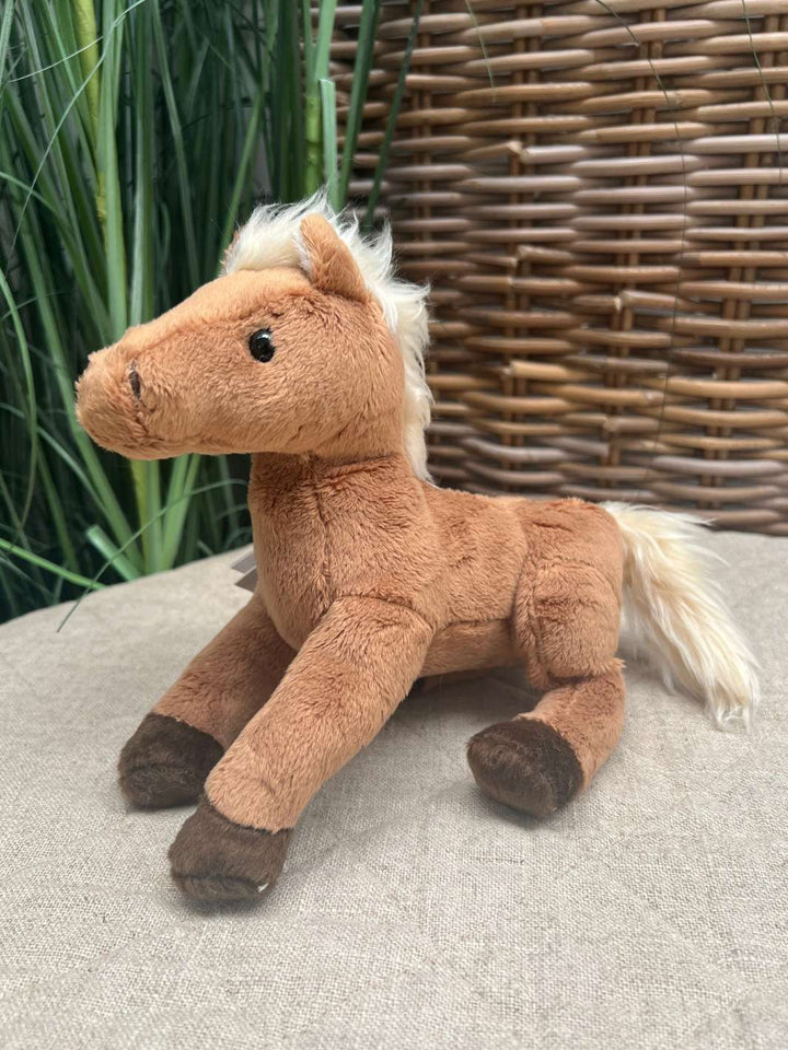 Kucheltier Pferd Chocolate mit braunem weichen Fell von Bukowski.