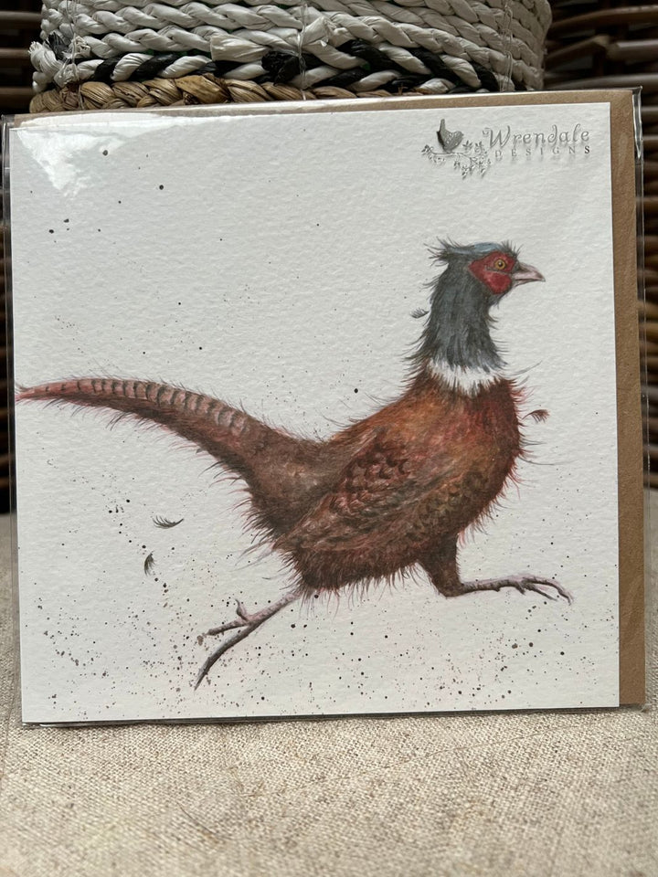 Grußkarte Fasan von Wrendale Designs