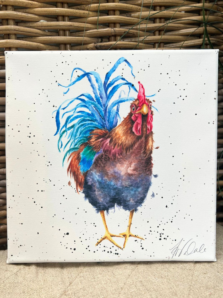 Hahn auf Leinwand Wrendale Designs