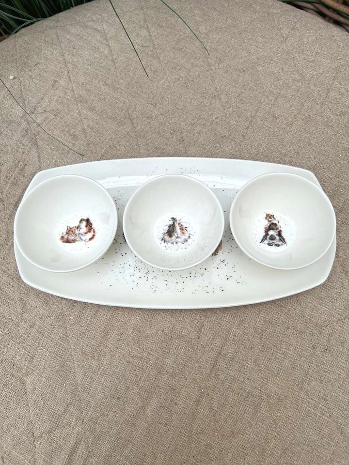 Meerschweinchen Dip und Snack Platte von Wrendale Designs