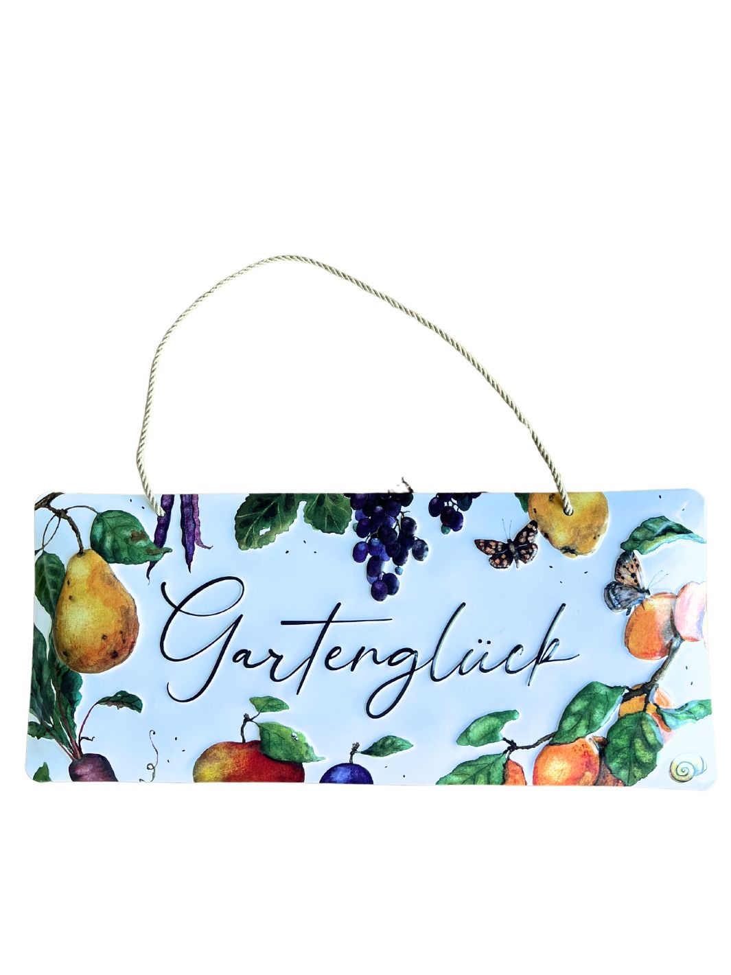 Metallschild Gartenglück vom Grätz Verlag