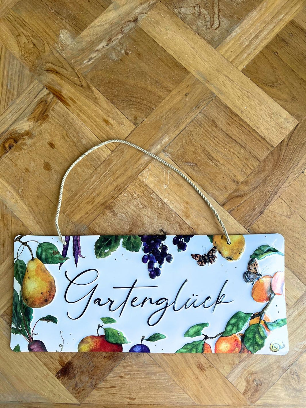 Metallschild Gartenglück vom Grätz Verlag