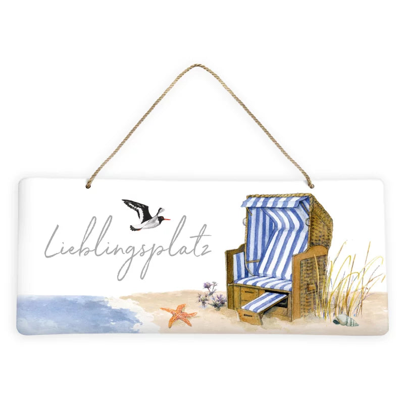 Metallschild Strandkorb vom Grätz Verlag