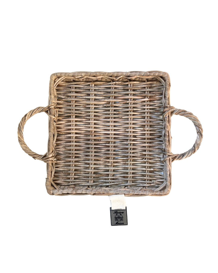 Mini Tablett aus Rustic Rattan von Rivièra Maison.