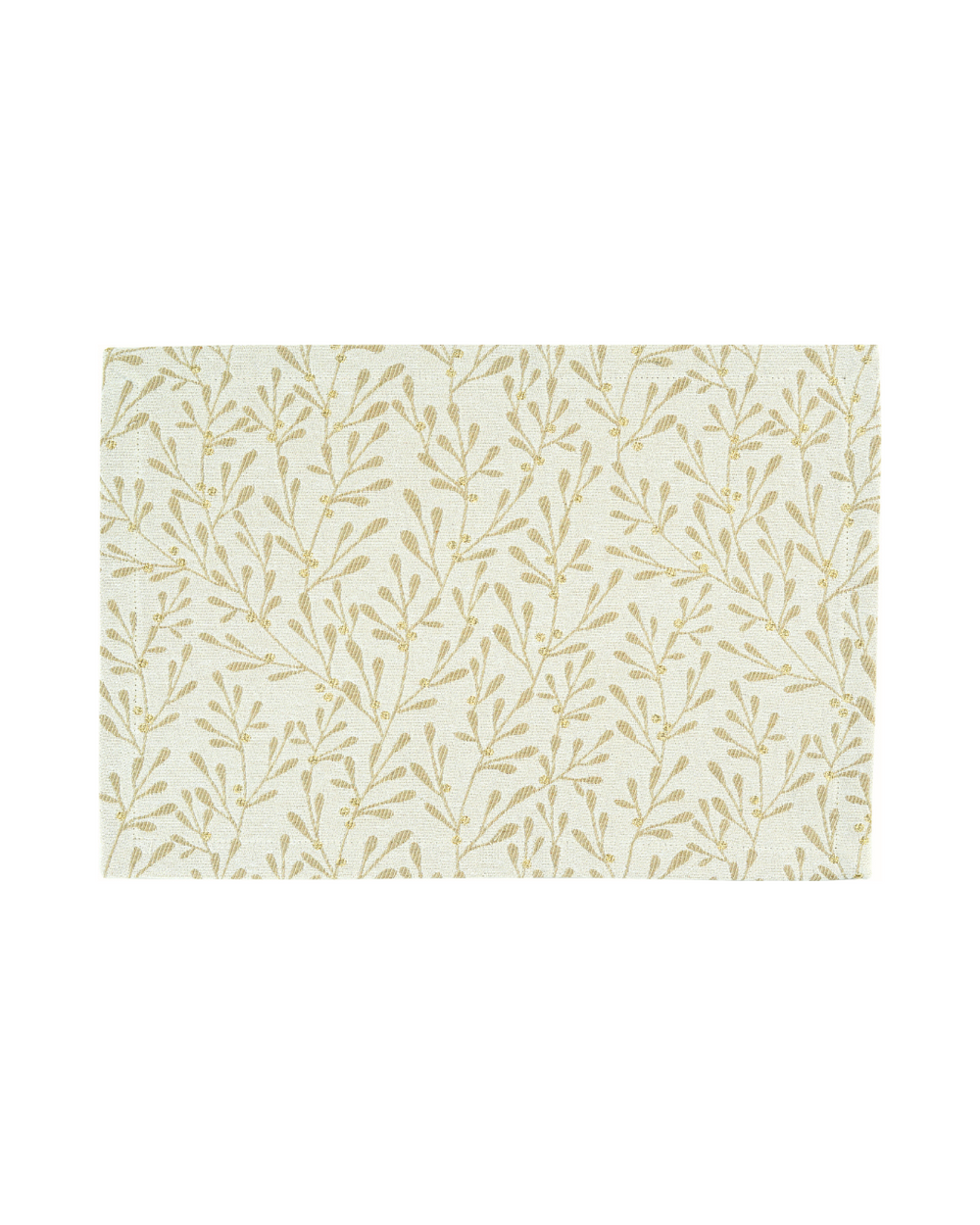 „Tischset Misty von Sander in Beige mit Zweig-Muster und goldenen Akzenten“