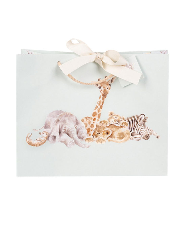 Mittlere Baby Afrika Tier Geschenktasche von Wrendale Designs.