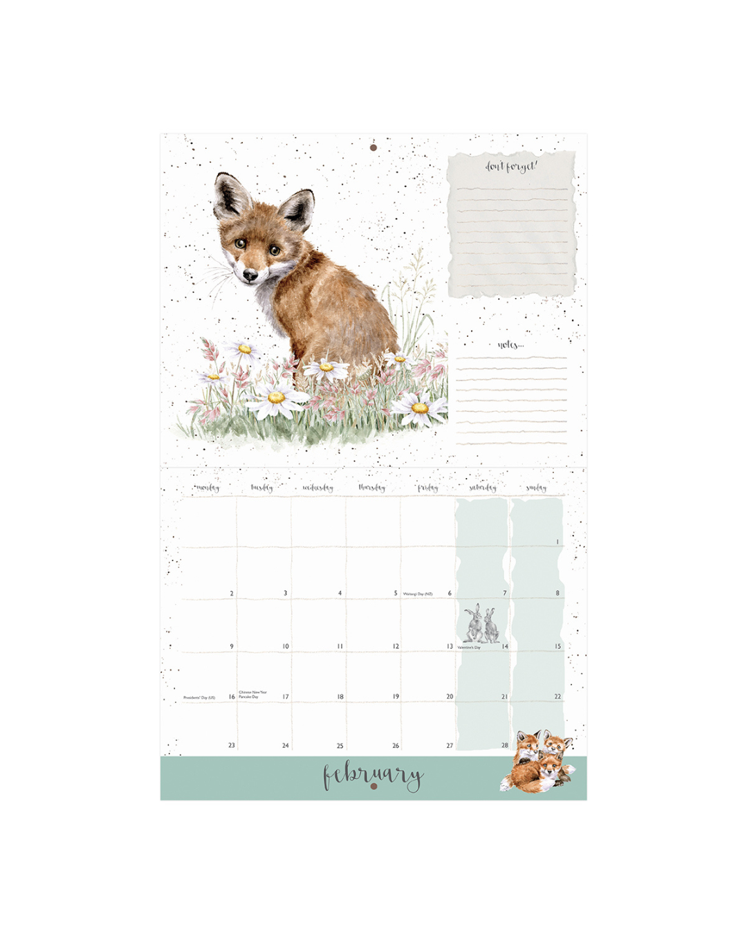 Landleben Wandkalender 2026 von Wrendale Designs