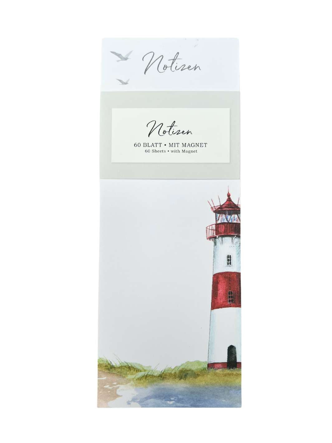 Notitzblock mit Leuchtturm Motiv vom Grätz Verlag