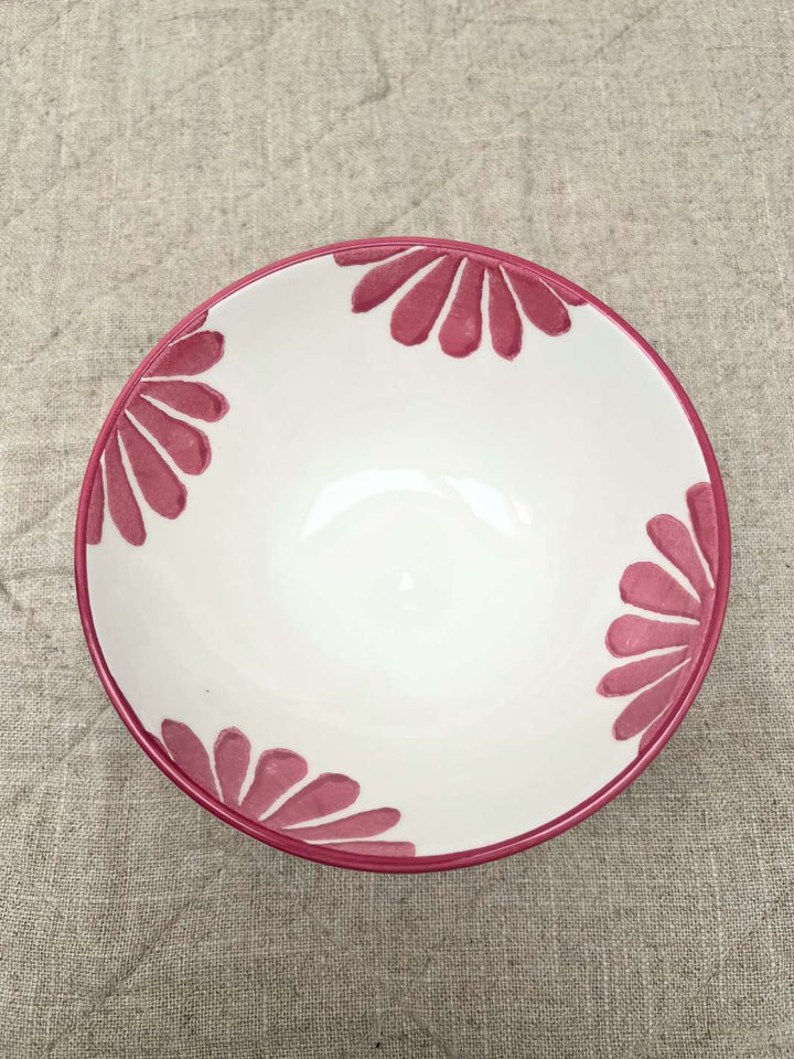 Obenansicht der Menton Bowl in rosa von Rivièra Maison