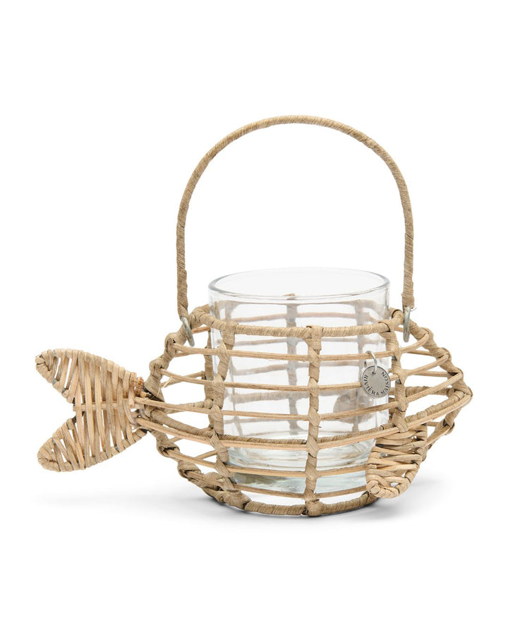 Rattan Fisch als Winlicht geflochten von Rivièra Maison.