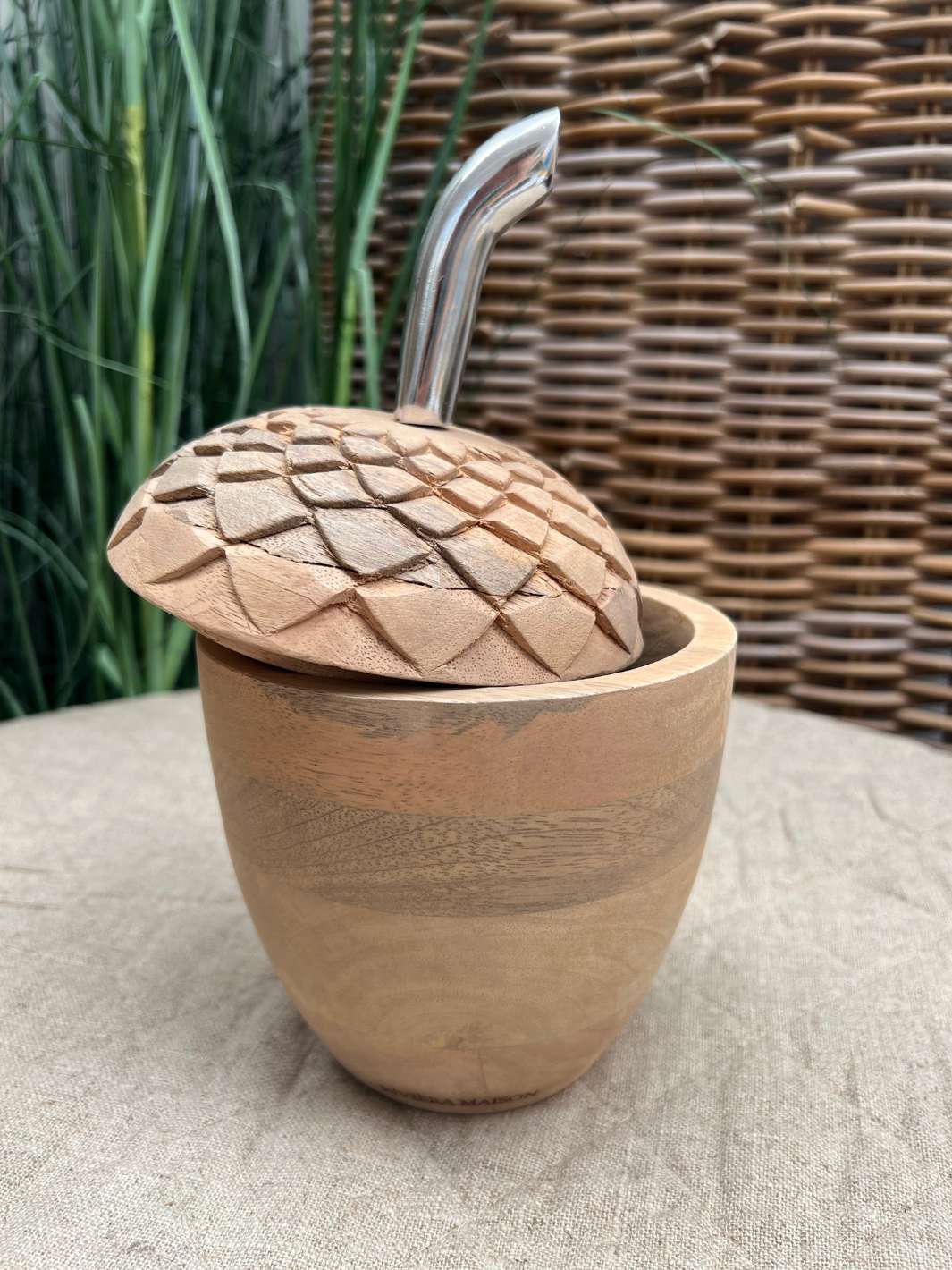 Dekorations-Dose in Eichel Form RM Acorn Decoration von Rivièra Maison