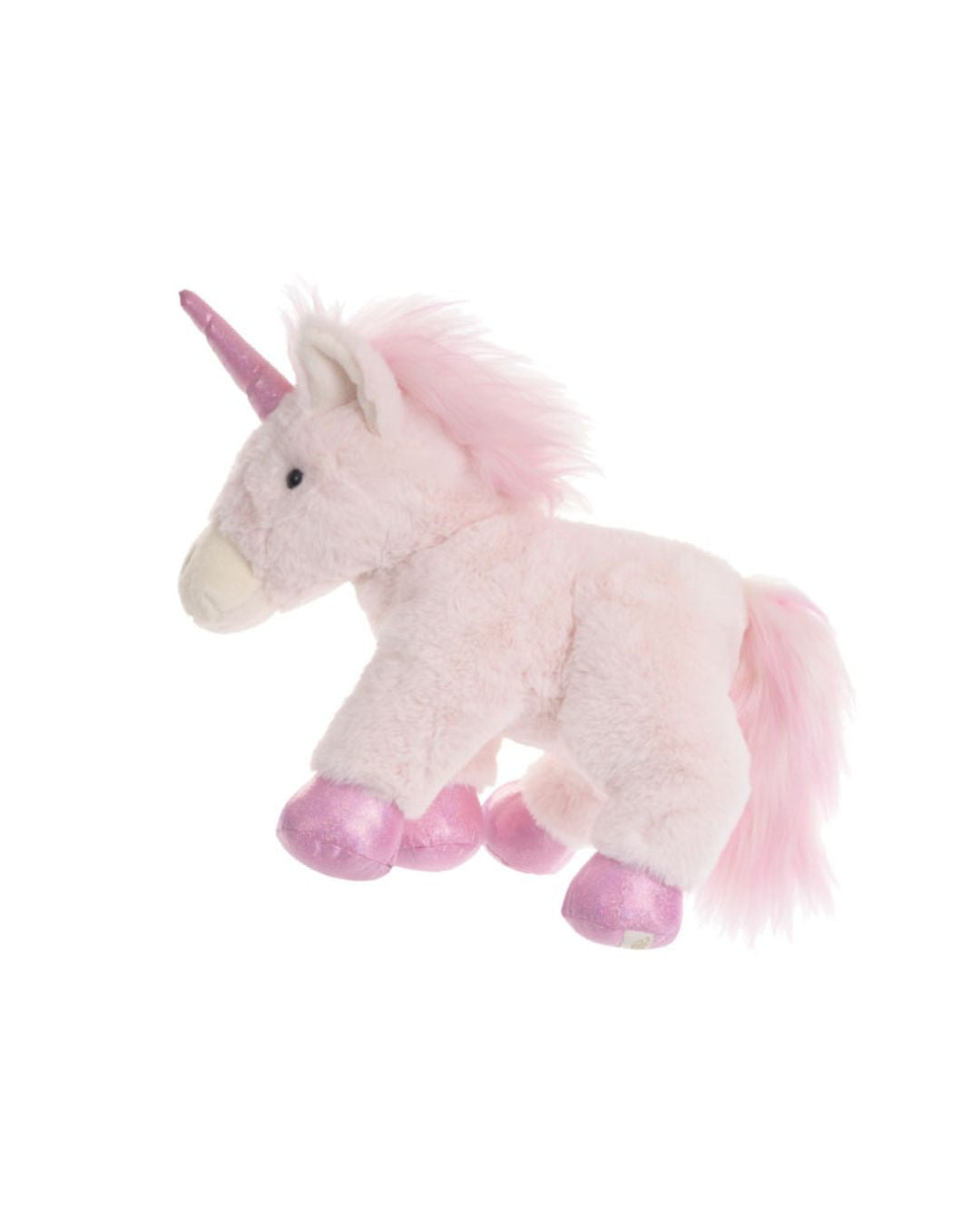 Rosa Stofftier Einhorn namens Sparkle von Bukowski.