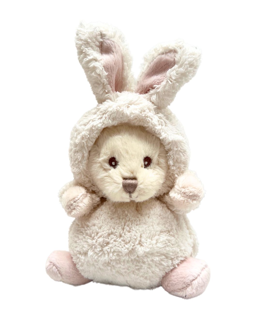 Rosa weißes Ziggy Hasen Kuscheltier von Bukwoski.