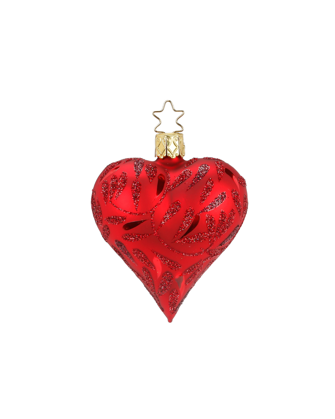 Rotes Herz Weihnachtsbaumschmuck "Freudentanz" von Inge Glas