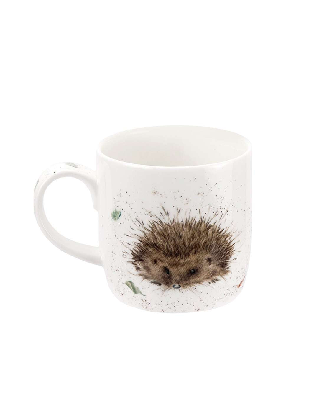 Rückansicht der Tasse mit dem Igel Motiv von Wrendale Designs