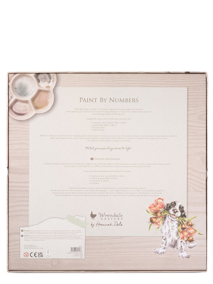 Rückseite Box Malen nach Zahlen Hund von Wrendale Designs