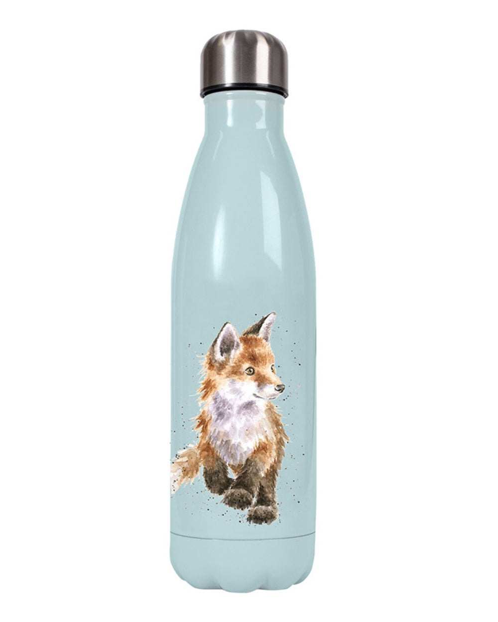 Rückseite der Fuchs Thermosflasche von Wrendale Designs.