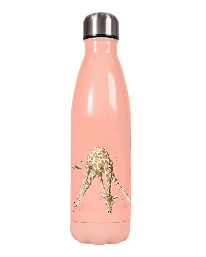 Rückseite der Giraffen Thermosflasche von Wrendale Designs.